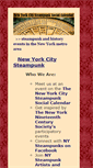 Mobile Screenshot of nycsteampunk.com